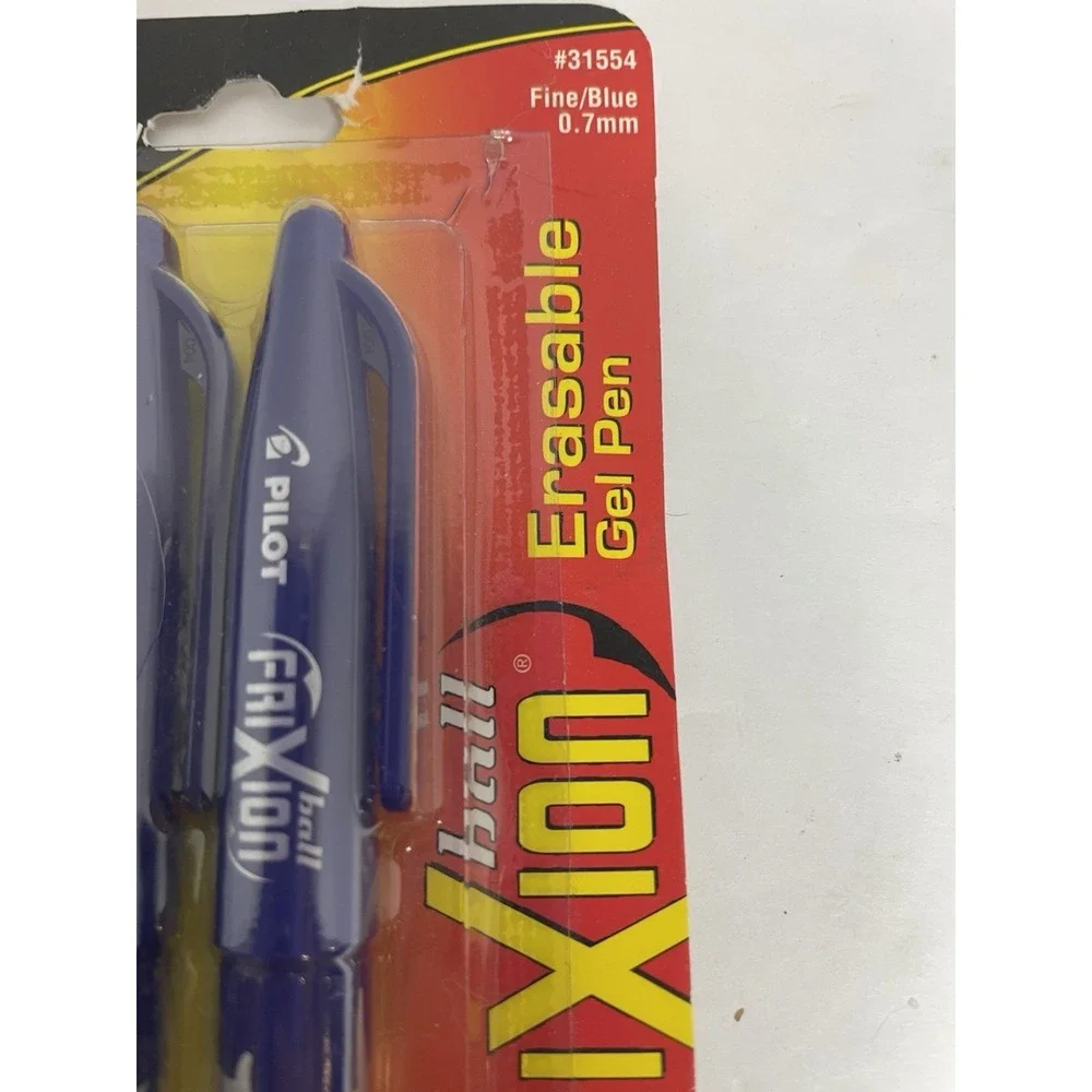 Pilot Frixion Pen Blue 2 Pack Fine Point 0.7mm Heat Erase